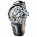 Breguet Tradition Silver Dial 18kt White Gold Black Leather Men's Watch 7037BB119V6