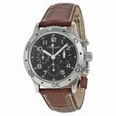 Breguet Type XX Aeronavale Automatic Chronograph Black Dial Brown Leather Men's Watch 3800ST929W6
