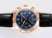 Breguet Type XXI 3820ST/H2/9W6 Black Crocodile Leather Strap Mens Round Watch