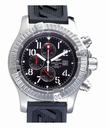 Breitling Aeromarine Chrono Avenger E13360 Midsize Black Rubber Strap Watch