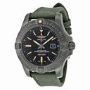 Breitling Avenger Blackbird Automatic Black Dial Green Canvas Strap Men's Watch V1731010-BD12GRFT