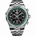 Breitling Bentley GMT Black Dial Stainless Steel Men's Watch A47362S4-B919SS