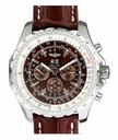 Breitling Bentley Motors 6.75 Brown Dial Round Brown Cow Leather Strap Brown Dial Watch