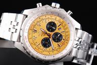 Breitling Bentley Motors A2536212/Q522 Round Quartz Yellow Dial Watch