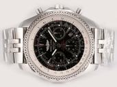Breitling Bentley Motors A25363 Round Silver Stainless Steel Strap Mens Watch