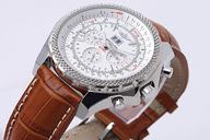 Breitling Bentley Motors Grey Dial Automatic Round White Dial Watch