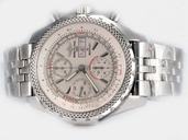 Breitling Bentley Motors GT Grey Dial Silver Stainless Steel Strap Mens Round Watch