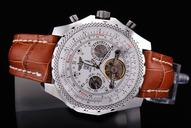 Breitling Bentley Motors Mulliner Tourbillon Beige Dial Automatic Stainless Steel Bezel Mens Watch