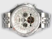 Breitling Bentley Motors Mulliner Tourbillon Beige Dial Mens 49mm Stainless Steel Case Watch