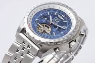 Breitling Bentley Motors Mulliner Tourbillon Beige Dial Mens Round Stainless Steel Case Watch