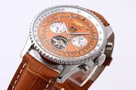 Breitling Bentley Motors Mulliner Tourbillon Beige Dial Orange Dial 46mm Watch