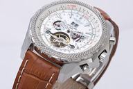 Breitling Bentley Motors Mulliner Tourbillon Beige Dial Round Stainless Steel Case Mens Watch