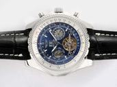 Breitling Bentley Motors Mulliner Tourbillon L18841 Blue Dial Stainless Steel Case 47mm Watch