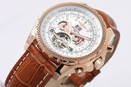 Breitling Bentley Motors Mulliner Tourbillon L18841 Mens 49mm 18K Gold Case Watch