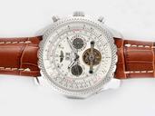 Breitling Bentley Motors Mulliner Tourbillon L18841 Quartz Chronograph 49mm White Dial Watch