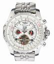 Breitling Bentley Motors Mulliner Tourbillon L18841 Stainless Steel Case White Dial Watch