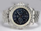 Breitling Bentley Motors T Black Dial Silver Stainless Steel Strap Round Mens Watch