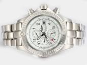 Breitling Chrono Avenger A13370 Stainless Steel Case White Dial Round Watch