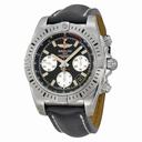 Breitling Chronomat 41 Airborne Mechanical Black Dial Black Leather Men's Watch AB01442J-BD26BKLT