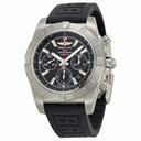 Breitling Chronomat 44 Flying Fish Chronograph Automatic Black Dial Black Rubber Men's Watch AB011010-BB08BKPD3