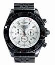 Breitling Chronomat B01 AB011011/f546SS White Dial Round Black Stainless Steel Strap Watch