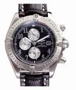 Breitling Chronomat Evolution A1335611/B719-1CD Black Crocodile Leather Strap Mens Watch