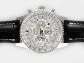 Breitling Cosmonaute Chronograph D2232212/G527 Round Stainless Steel Case White Dial Watch