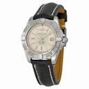 Breitling Galactic 32 Silver Dial Black Lizard Leather Ladies Watch A71356L2-G702BKZT