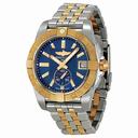 Breitling Galactic 36 Blue Dial Rose Gold and Stainless Steel Ladies Watch C3733012-C831TT