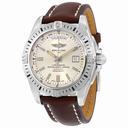Breitling Galactic 44 Brown Leather Men's Watch A45320B9-G797BRLT