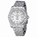 Breitling Galactic Silver Dial Diamond Ladies Watch A7135653-G649SS