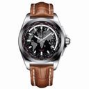 Breitling Galactic Unitime Black Dial Brown Crocodile Leather Automatic Men's watch WB3510U4-BD94BRCT
