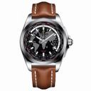 Breitling Galactic Unitime Black Dial Light Brown Leather Automatic Men's Watch WB3510U4-BD94BRLD