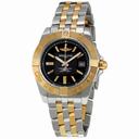 Breitling Galatic 32 Black Stainless Steel and Gold Ladies Watch C71356L2/BA12TT