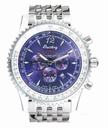 Breitling Montbrillant A4137012/Q546-SS Round Purple Dial Automatic Watch