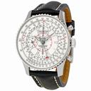 Breitling Montbrilliant Datora Silver Dial Chronograph Men's Watch A2133012-G518BKLT
