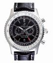 Breitling Navitimer A26322 Black Crocodile Leather Strap Round Mens Watch