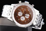Breitling Navitimer AutoMATiC Mens Silver Stainless Steel Strap Watch
