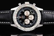 Breitling Navitimer Chronograph A13022-13 Quartz Round Black Dial Watch