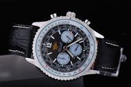 Breitling Navitimer Chronograph Steel Black Dial Automatic Watch