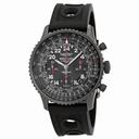 Breitling Navitimer Cosmonaute Black Dial Black Rubber Men's Watch MB0210B6-BC79BKOR