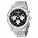 Breitling Navitimer GMT Black Dial Stainless Steel Men's Watch AB044121/BD24