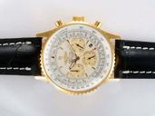 Breitling Navitimer Heritage Yellow Gold Automatic Round White Dial Watch