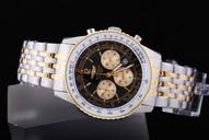 Breitling Navitimer Heritage Yellow Gold Round Yellow Stainless Steel Strap Mens Watch