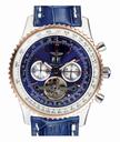 Breitling Navitimer R1436002-G660-756P Tourbillon 43.7mm Blue Dial Watch