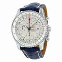 Breitling Navitimer World Chronograph Automatic Silver Dial Men's Watch A2432212-G571BLCD