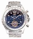 Breitling Super Avenger Chronograph A2336035/BA68/201S Round Tourbillon Black Dial Watch