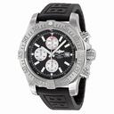 Breitling Super Avenger II Automatic Chronograph Black Rubber Strap Men's Watch A1337111-BC29BKPD3