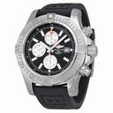 Breitling Super Avenger II Chronograph Automatic Black Dial Black Rubber Men's Watch A1337111-BC29BKPT3