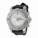 Breitling Super Avenger II Chronograph Stratus Silver Dial Black Fabric Men's Watch A1337111-G779BKFT
